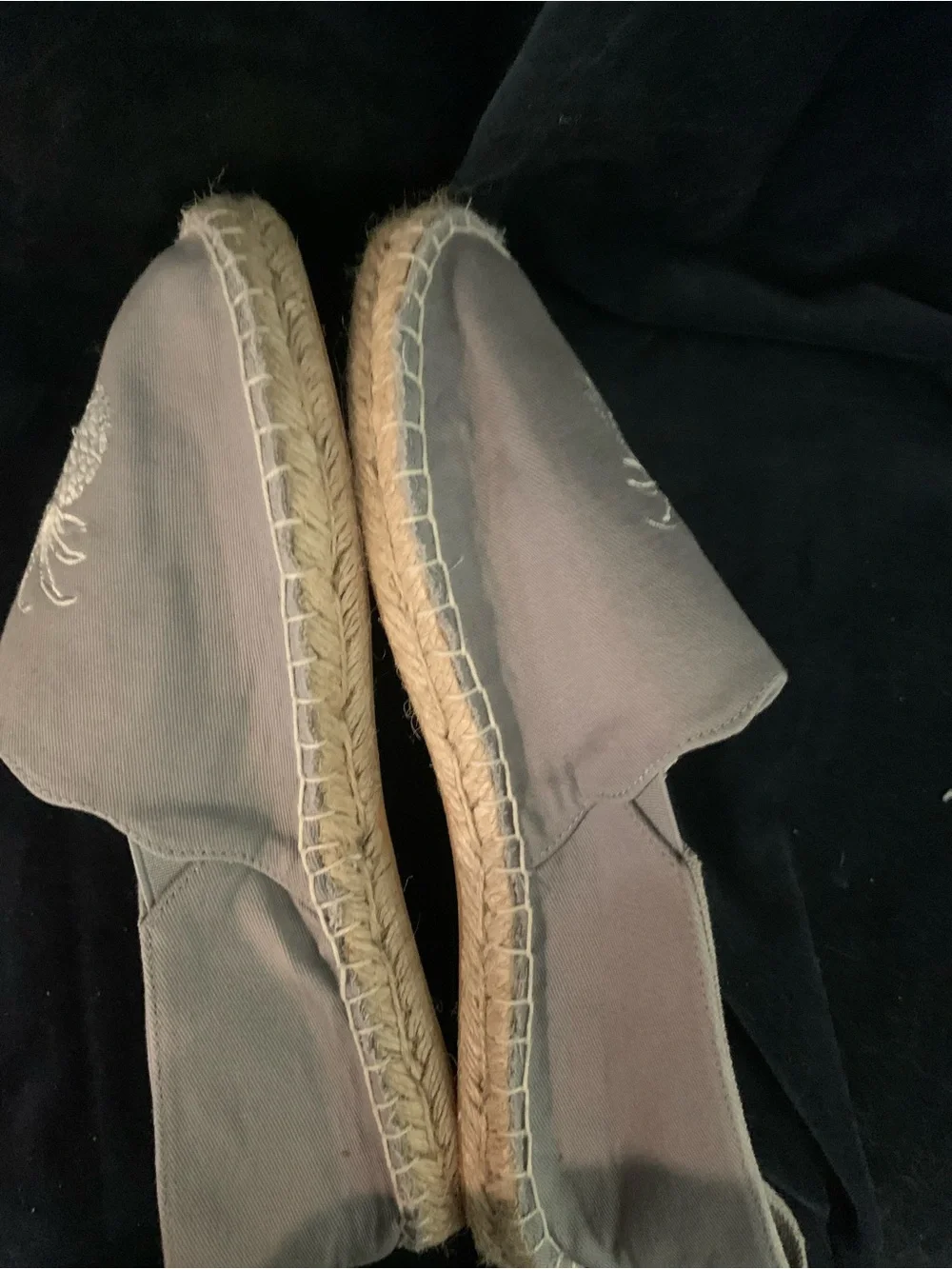 Charlie Paige Taupe Canvas Pineapple Espadrilles